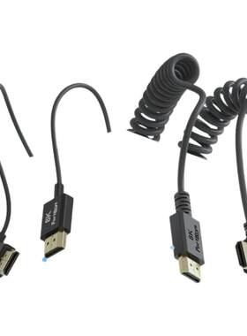 艾肯监视器相机专用hdmi线8k极细