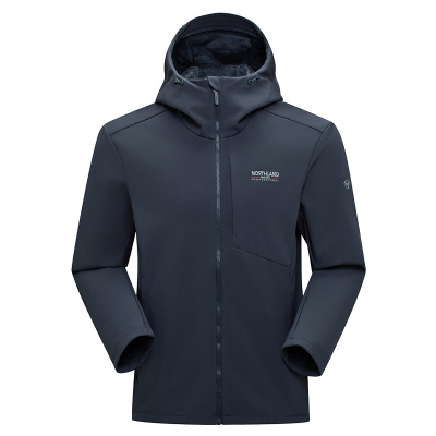 诺诗兰软壳衣防风加长绒透气防泼