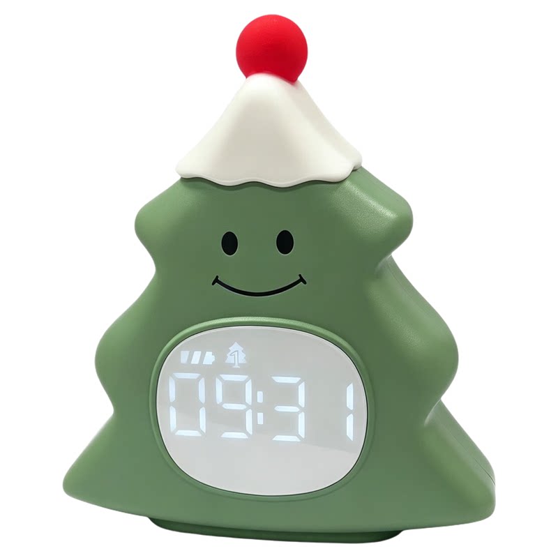 圣诞树小夜灯定时叫醒闹钟