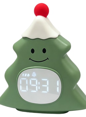 圣诞树小夜灯定时叫醒闹钟