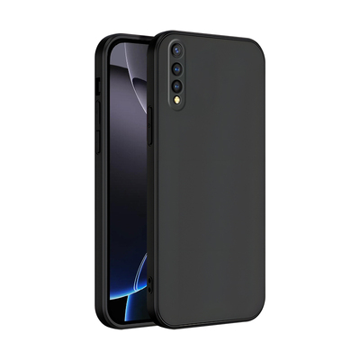 皑晨适用于vivoy7s手机壳v1913a保护套v1913t高级感iqooneo全黑色z5商务男iqooneo855版舒适手感z1x新款防摔