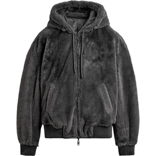 柜799！冬季男装仿皮草两面穿厚夹克0993401加绒pu皮外套0993/401