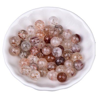 5A天然奶油体黑金超七散珠