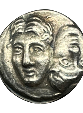 希腊神话宝贝古币吊坠双子座项链