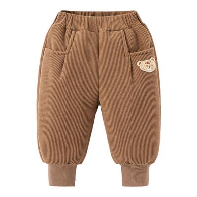 宝宝冬季加厚灯芯绒裤子