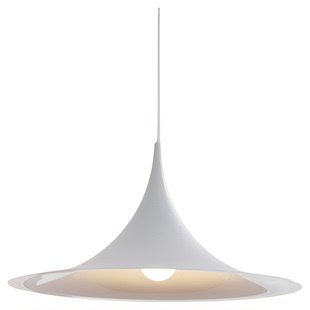 网红中古北欧丹麦餐厅吊灯设计师款创意喇叭复古铁艺玄关吧台