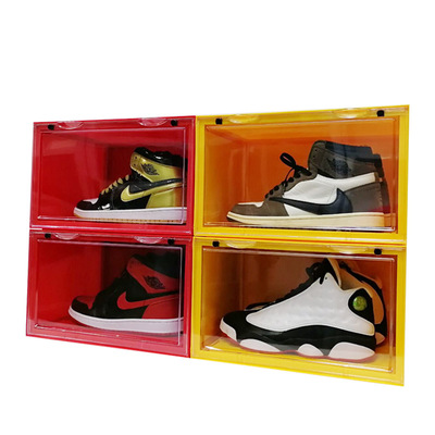 硬质亚克力鞋盒透明防氧化马卡龙