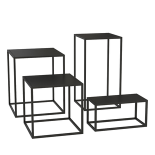 简约落地陈列架展示架厨房置物架铁艺花架电脑增高架桌面鱼缸架子