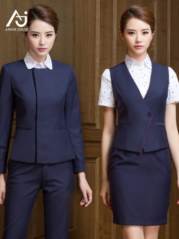 厦航空姐制服职业套装女酒店收银物业工装电信珠宝店售楼部工作服