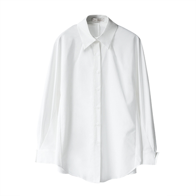 长袖衬衫不易皱通勤廓形醋酸凉感