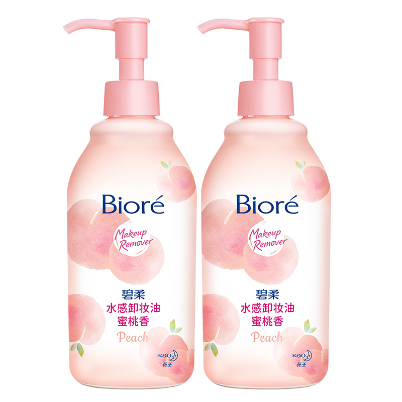 Biore/碧柔水感卸妆油蜜桃子香200ml*2