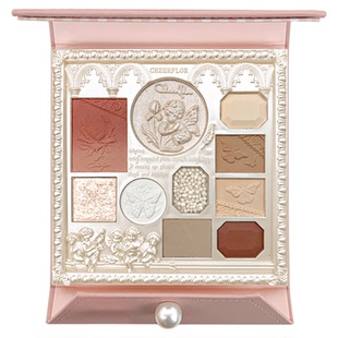 cheerflor游乐者天使浮雕眼影腮红高光一体眼影盘新款官方正品