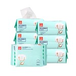 好孩子婴儿棉柔巾干湿两用100抽6包超柔洗脸巾新生专用洁面湿纸巾