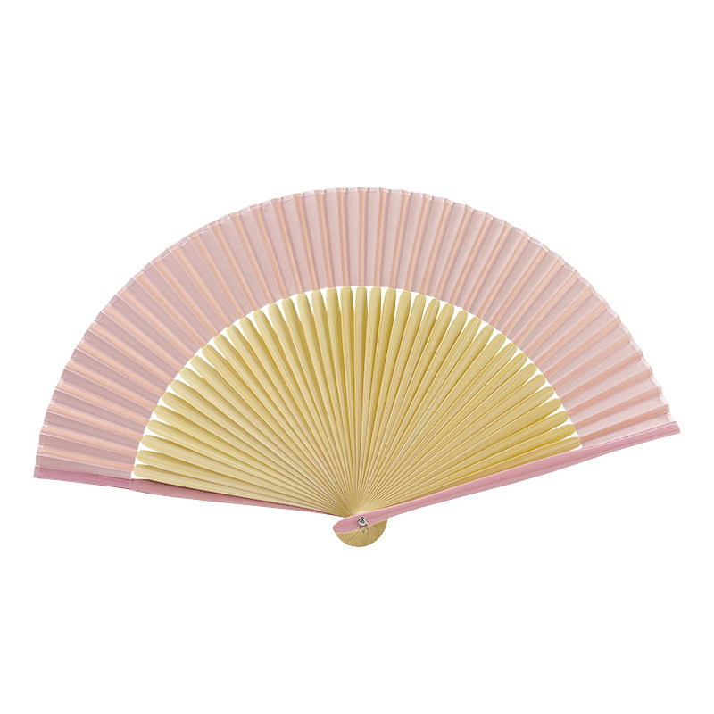 纯色素面易开便携折叠扇