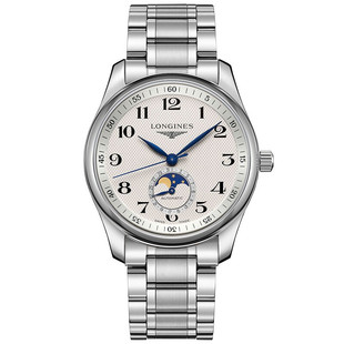 新款浪琴月相瑞士手表男士名匠系列自动大盘机械表l2.909.4.78.6