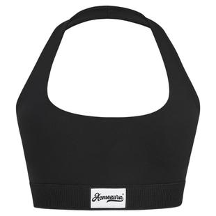 背心女夏外穿美背文胸一体背心挂脖黑色抹胸背心女2025新款辣妹