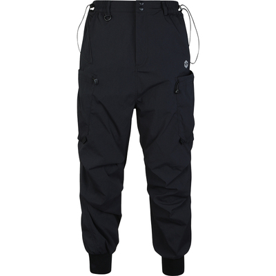 GUUKATECH黑色美式束脚裤