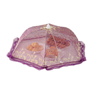 饭菜罩子桌盖菜罩可折叠餐桌罩剩菜食物罩家用罩菜盖碗罩遮菜罩伞