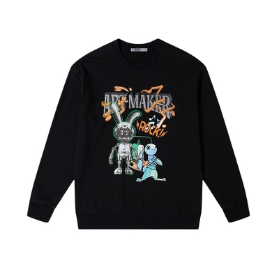 CNC男装潮流印花字母卫衣