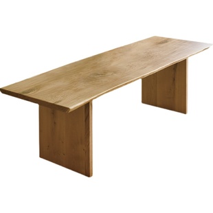 法国白橡木原木大板桌 实木茶桌茶台定制北美白蜡木泡茶桌工作台