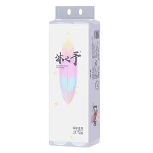 女主角原生木浆无芯卷纸12卷柔厚四层700g家用手纸宿舍卫生纸厕纸