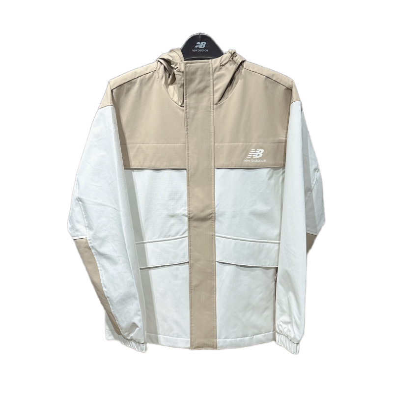 New Balance NB23年秋男女夹克休闲连帽工装防风梭织外套AMJ43313