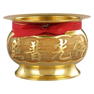 纯黄铜香炉上香家用供奉财神爷供佛插香火炉上供祖先香灰炉香薰炉