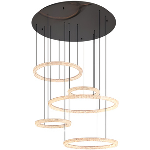 意式轻奢高档别墅复式楼中空跃层挑空楼梯间灯现代简约客厅大吊灯