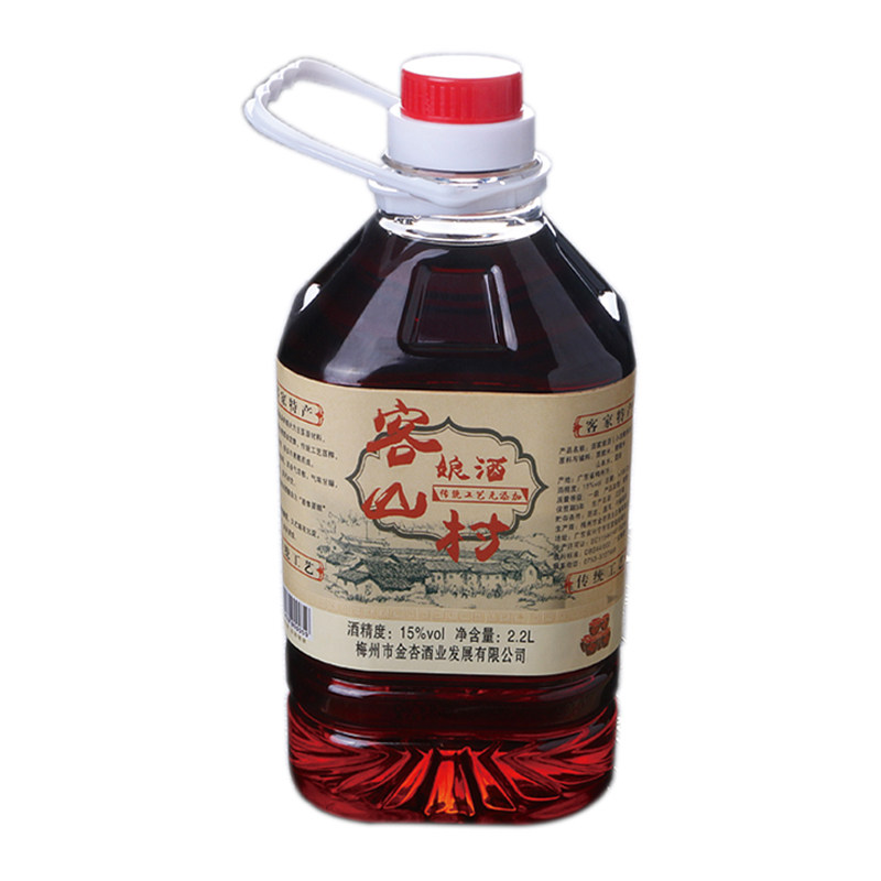 客山村黄酒梅州特产糯米客家娘酒火炙月子农家自酿瓶装甜酒泡阿胶