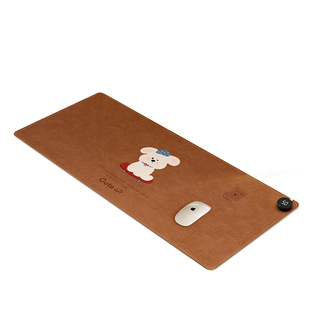 2025冬季卡通加热桌垫办公室电脑发热鼠标垫学生写字台智能暖手垫