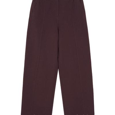 kleeklee环保棉提花针织直筒裤