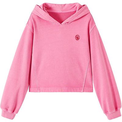 urlazh/有兰树莓粉连帽卫衣