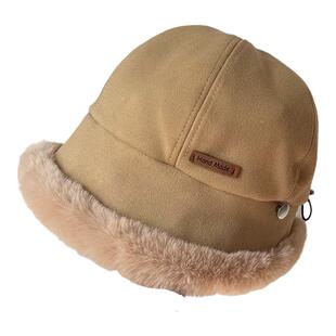 可挂口罩显脸小骑车保暖帽子女冬加绒加厚毛绒护耳女士东北防寒帽