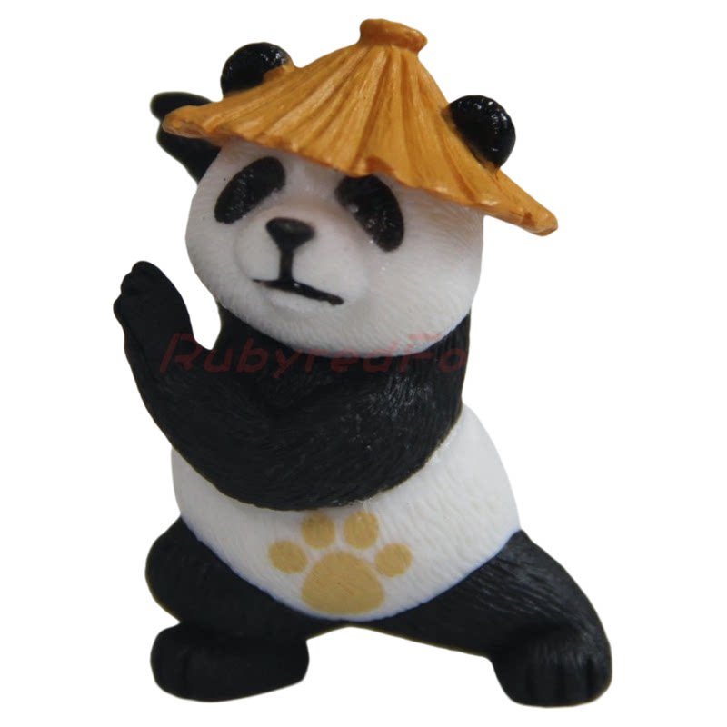 功夫熊猫潮仿真可爱熊猫桌面摆件