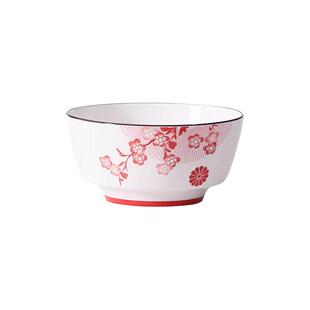 Arst雅诚德五福梅满家用釉下彩陶瓷新中式碗盘碟餐具套装可微波炉