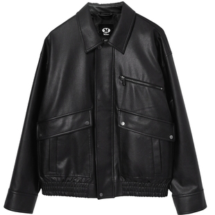 MLMR男装秋季新款略宽松时尚商务肌理感百搭休闲外套上衣夹克男女