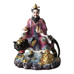新款彩绘张天师道祖神像桌面摆件