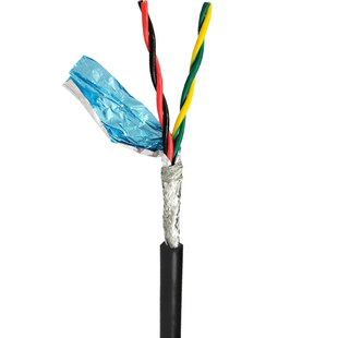 纯铜双绞屏蔽信号线2对绞线RS485通讯RVSP4*0.5 0.75 1.0 1.5软线