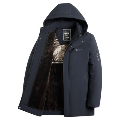 啄木鸟加绒加厚棉服男款2025新款