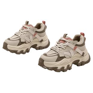 星期六加绒老爹鞋女款2025新款秋冬季厚底增高运动棉鞋防滑休闲鞋