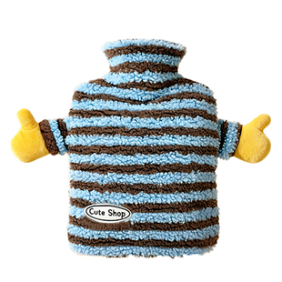 热水袋暖水袋注水式毛绒暖手宝暖脚被窝专用灌水小号暖手袋暖宝宝