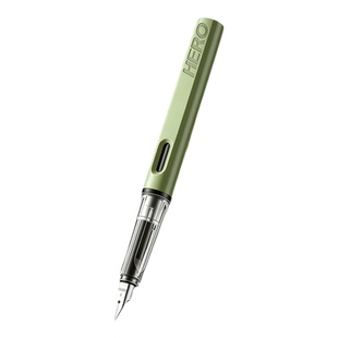 英雄钢笔359莫兰迪色系明尖F0.5笔尖学生专用儿童练字正姿高颜值书法小学生送3.4替换墨囊可定制刻字