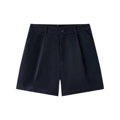 森马打褶半松紧腰宽松休闲裤女