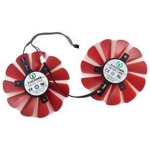 讯景RX580/570 2048SP显卡散热风扇直径8.7cm适合470/480散热风扇