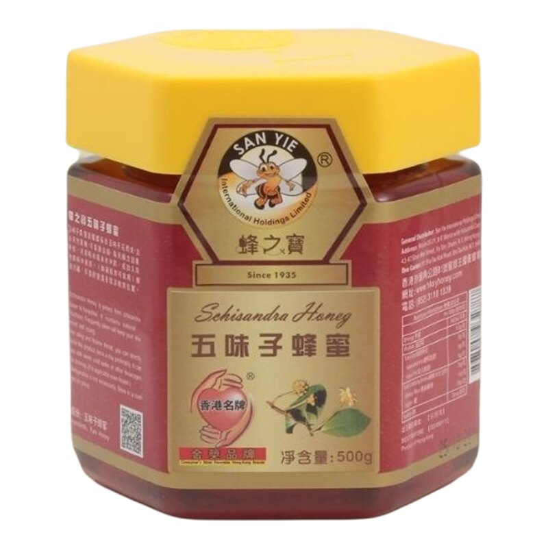 蜂之宝 五味子蜂蜜500克滋润喉咙舒缓咽喉疼痛不适100%天然蜂蜜版