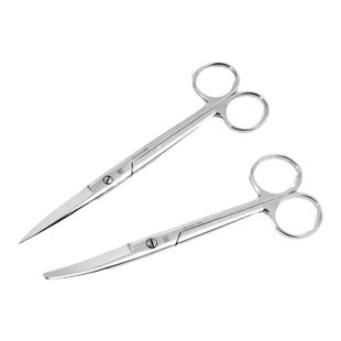 上海金钟手术剪医用外科不锈钢精细手术器械直弯尖圆眼科双眼皮剪