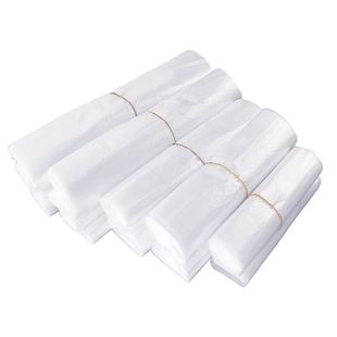 【加厚】保鲜塑料袋白色方便袋透明家用包装一次性购物打包背心袋