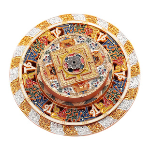 藏式香炉坛城香插藏香线香底座倒流香炉香插盘线香香炉沉香熏香炉