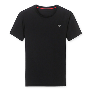 GABBANIE特大码肥佬胖子加肥加大短袖T恤男桑蚕丝绣花冰丝体恤夏