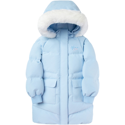 巴拉巴拉过膝加厚女童羽绒服